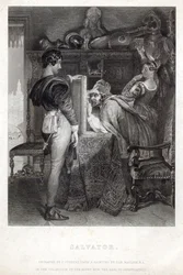 Salvator, engraved by Ferdinand Jean Joubert